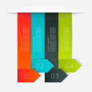 Abstract business info graphics template with icons N110