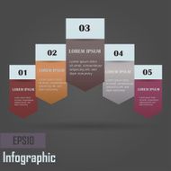 Modern infographics options banner N666