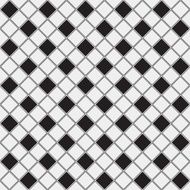 Abstract minimalistic black and white pattern rhombus N5