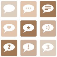 Vector Set of Bubbles Icons with Different Concepts N7