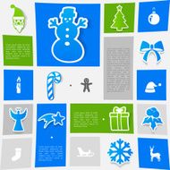 Christmas sticker infographic N87