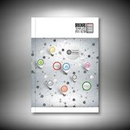 Abstract network Brochure flyer or report for business template vector N2