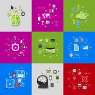 business sticker infographic N97