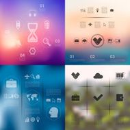 business infographic with unfocused background N226