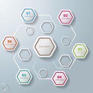 Colorful Abstract Hexagons Infographic 6 Options