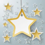Golden Star Price Sticker With Stars PiAd
