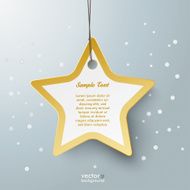 Golden Star Price Sticker Snow