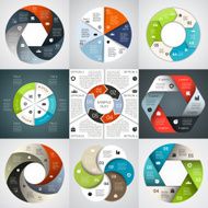 Modern vector info graphic for business project N255