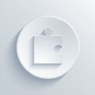 Vector modern puzzle icons background N7