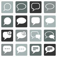 Vector Set of Bubbles Icons N7