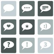 Vector Set of Bubbles Icons with Different Concepts N8