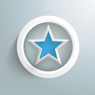 Blue Star White Ring