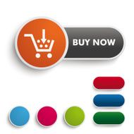 Buy It Now Button Engl Black Orange