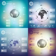 Infographics set templates for business design N3