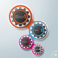 Infographic Design Gears 4 Options
