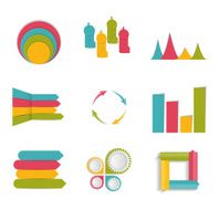 Collection of Infographic Templates for Business Vector Illustra N131