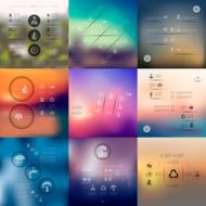 ecology infographic with unfocused background N54