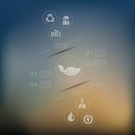 ecology infographic with unfocused background N55