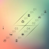 ecology infographic with unfocused background N56