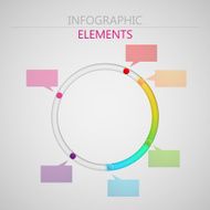 vector abstract 3d paper infographic elements for print or web N15