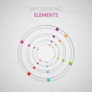 vector abstract 3d paper infographic elements for print or web N16