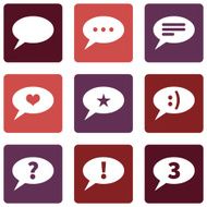 Vector Set of Bubbles Icons with Different Concepts N10
