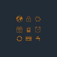 Vector design icons set