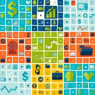 business flat infographic N133