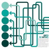 Bright infographic arrows in vector format N21