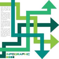 Bright infographic arrows in vector format N26
