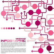 Bright infographic arrows in vector format N28
