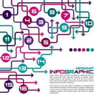 Bright infographic arrows in vector format N31