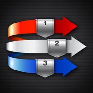 3d arrows with tags