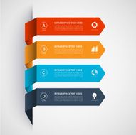 Modern minimalistic infographics banner