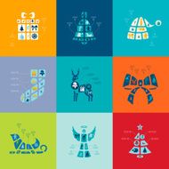 Christmas flat infographic N112