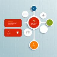 Minimal Infographics elements design Abstract circles and squares infographics N6