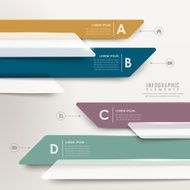 modern abstract translucent arrow bar chart infographic N3