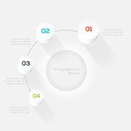 Abstract business info graphics template with icons N114