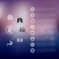 veterinary infographic with unfocused background N86