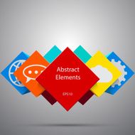 Abstract cubes background EPS10 vector