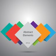 Abstract cubes background EPS10 vector N2