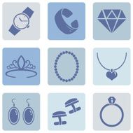 Vector Set of Jewellery Icons N7
