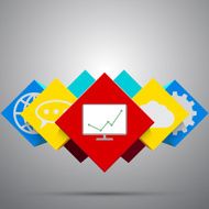 Abstract cubes background EPS10 vector N3