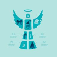 Christmas flat infographic N117