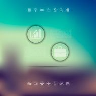 business infographic with unfocused background N232