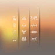 business infographic with unfocused background N234