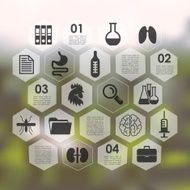 veterinary infographic with unfocused background N92