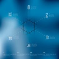 business infographic with unfocused background N236