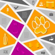 Veterinary sticker infographic N111