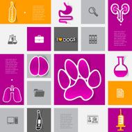 Veterinary sticker infographic N112